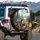 Brown Bear Grilling Vintage Travel Trailer - Outdoor Adventure Gift for Campers Spare Tire Cover - 3