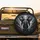 Majestic Elephant Head with Tusks and Jungle Foliage - Wildlife Lover Gift Spare Tire Cover - 2