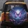 Iridescent Purple Butterfly Cosmos Flowers Luminous Full Moon Forest - Wildlife Lover Gift Spare Tire Cover - 5
