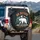 White Bear Mountain Go Outside Worst Case Scenario - Wildlife Lover Outdoor Gift Spare Tire Cover - 3
