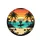 Beach Surfer Palm Trees Sunset Ocean - Travel Essentials Vacation Lifestyle Spare Tire Cover - 4