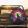 Black Wolf Howling Green Moon Mountain Cosmic Sky - Wildlife Lover Gift Spare Tire Cover - 2