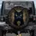 Black Cat Golden Eyes Arcane Glyphs - Mystical Decor Gift for Cat Lover Spare Tire Cover - 1