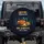Rustic Travel Trailer Campfire Mountain Night Sky Scene - Campsite Memories Gift Spare Tire Cover - 1