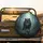 Dark Gray Wolf Forest Path - Wildlife Lover Gift Spare Tire Cover - 2