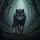 Dark Gray Wolf Forest Path - Wildlife Lover Gift Spare Tire Cover - 6