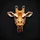 Grumpy Giraffe Head Furrowed Brows Scowling Wildlife Lover Gift Spare Tire Cover - 6
