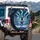 French Bulldog Aurora Winter Forest - Magical Dog Lover Adventure Gift Spare Tire Cover - 3