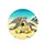 Realistic Sea Turtles Yellow Lemons Beach Ocean Scene - Wildlife Lover Gift Spare Tire Cover - 4