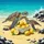 Realistic Sea Turtles Yellow Lemons Beach Ocean Scene - Wildlife Lover Gift Spare Tire Cover - 6