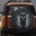 Black Llama Head Shaggy Fur Reflective Sunglasses Deep Charcoal Background - Wildlife Lover Gift Spare Tire Cover - 5