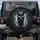 Black Llama Head Shaggy Fur Reflective Sunglasses Deep Charcoal Background - Wildlife Lover Gift Spare Tire Cover - 1