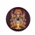 Day of the Dead Skeleton Sugar Skull Marigold Crown Lit Candles - Dia de los Muertos Celebration Spare Tire Cover - 4
