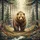 Majestic Brown Bear Walking Forward Dense Forest Landscape Deep Green - Wildlife Lover Gift Spare Tire Cover - 6