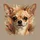 Alert Fawn Chihuahua Portrait - Pet Lover Gift for Dog Owners Spare Tire Cover - 6