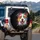 Pitbull Dog Head Golden Amber Eyes Paint Splashes - Dog Lover Gift Spare Tire Cover - 3