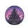 Gothic Cathedral Deep Purple Tentacles Fantastical Foliage Cosmic Horror Decor Spare Tire Cover - 4