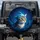 Fluffy Grey & White Tabby Cat Green Eyes Shark Hat - Cat Lover Gift Spare Tire Cover - 1