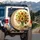 Bountiful Sunflower Bouquet Glass Vase - Car Decor Gift for Sunflower Lover Spare Tire Cover - 3