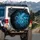 Bioluminescent Octopus Swirling Currents Deep Sea Ocean Lover Gift Spare Tire Cover - 3