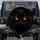 Black Cat Velvety Fur Molten Orange Vertical Pupil Eyes - Wildlife Lover Everyday Gift Spare Tire Cover - 1