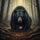 Black Bear Glowing Amber Eyes Tangled Roots Dense Ancient Forest - Wildlife Lover Gift Spare Tire Cover - 6