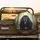 Black Bear Glowing Amber Eyes Tangled Roots Dense Ancient Forest - Wildlife Lover Gift Spare Tire Cover - 2