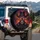 Skull Cowboy Hat Crossbones Glowing Eyes - Road Warrior Gift Spare Tire Cover - 3