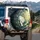 White Tiger Bamboo Cherry Blossom Japanese Forest - Wildlife Lover Gift Spare Tire Cover - 3