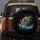 Leaping Great White Shark Stormy Deep Ocean Fiery Energy Bursts - Wildlife Lover Gift Spare Tire Cover - 5