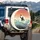 Water Polo Player Silhouette Splash - Water Sport Enthusiast Gift for Water Polo Fans Spare Tire Cover - 3