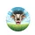 Wild Hair Shocked Cow Grassy Sky - Farmhouse Decor Gift for Cow Lover Spare Tire Cover - 4