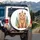 Soft Brown Bear Forest Pine Trees Leafy Sprigs - Wildlife Lover Gift for Kids Spare Tire Cover - 3