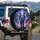 Majestic Realistic Elephant Cosmic Nebula Galaxy Celestial Planets - Wildlife Lover Gift Spare Tire Cover - 3
