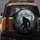 Bigfoot Full Moon Forest Night Sky Mountains - Wildlife Lover Gift Spare Tire Cover - 5
