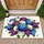 Rich Purple Blue Hydrangea Flowers Botanical Garden - Home Decor Gift for Plant Lover Doormat - 1