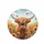 Highland Cow Wildflower Meadow - Wildlife Lover Gift for Cow Lover Spare Tire Cover - 4