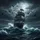 Ghostly Pirate Ship Stormy Ocean Full Moon - Adventure Lover Gift Spare Tire Cover - 6