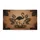 Elegant Black Flamingo Silhouette Tropical Leaves - Coastal Home Decor Gift Doormat - 3