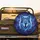 Ornate Golden Wolf Purple Roses Celestial Night - Fantasy Lover Gift Spare Tire Cover - 2