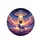 Purple-spotted Cow Flying Saucer Abduction - Cosmic Farmhouse Decor for Space Enthusiast Spare Tire Cover - 4