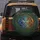 Blue Golden Dragon Intertwined Botanical Foliage - Fantasy Lover Gift Spare Tire Cover - 5