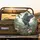 Majestic Eagle Tropical Flowers Craggy Rock - Wildlife Lover Gift Spare Tire Cover - 2