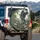 Majestic Eagle Tropical Flowers Craggy Rock - Wildlife Lover Gift Spare Tire Cover - 3