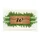Script Custom Letter Coir Rectangle Green Fringe White Triangles Everyday Home Decor Gift Doormat - 3