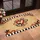 Crimson Black Hearts White Stripes Tan Background - Home Decor Gift Doormat - 4