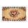 Crimson Black Hearts White Stripes Tan Background - Home Decor Gift Doormat - 3