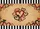 Crimson Black Hearts White Stripes Tan Background - Home Decor Gift Doormat - 7