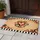 Crimson Black Hearts White Stripes Tan Background - Home Decor Gift Doormat - 5
