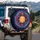 Golden Sleeping Sun Celestial Symbols Mandala - Cosmic Decor Gift for Astrology Lover Spare Tire Cover - 3